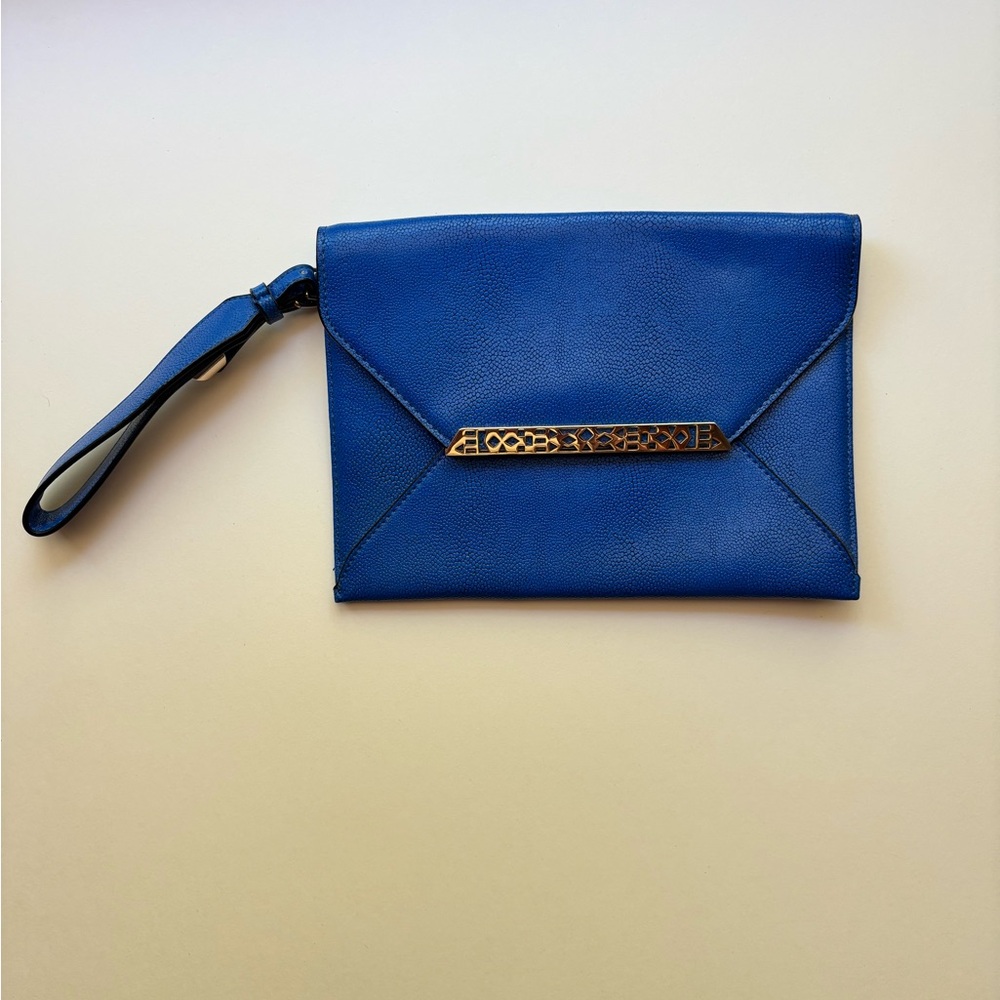 Stella & Dot Blue Clutch envelope Wristlet